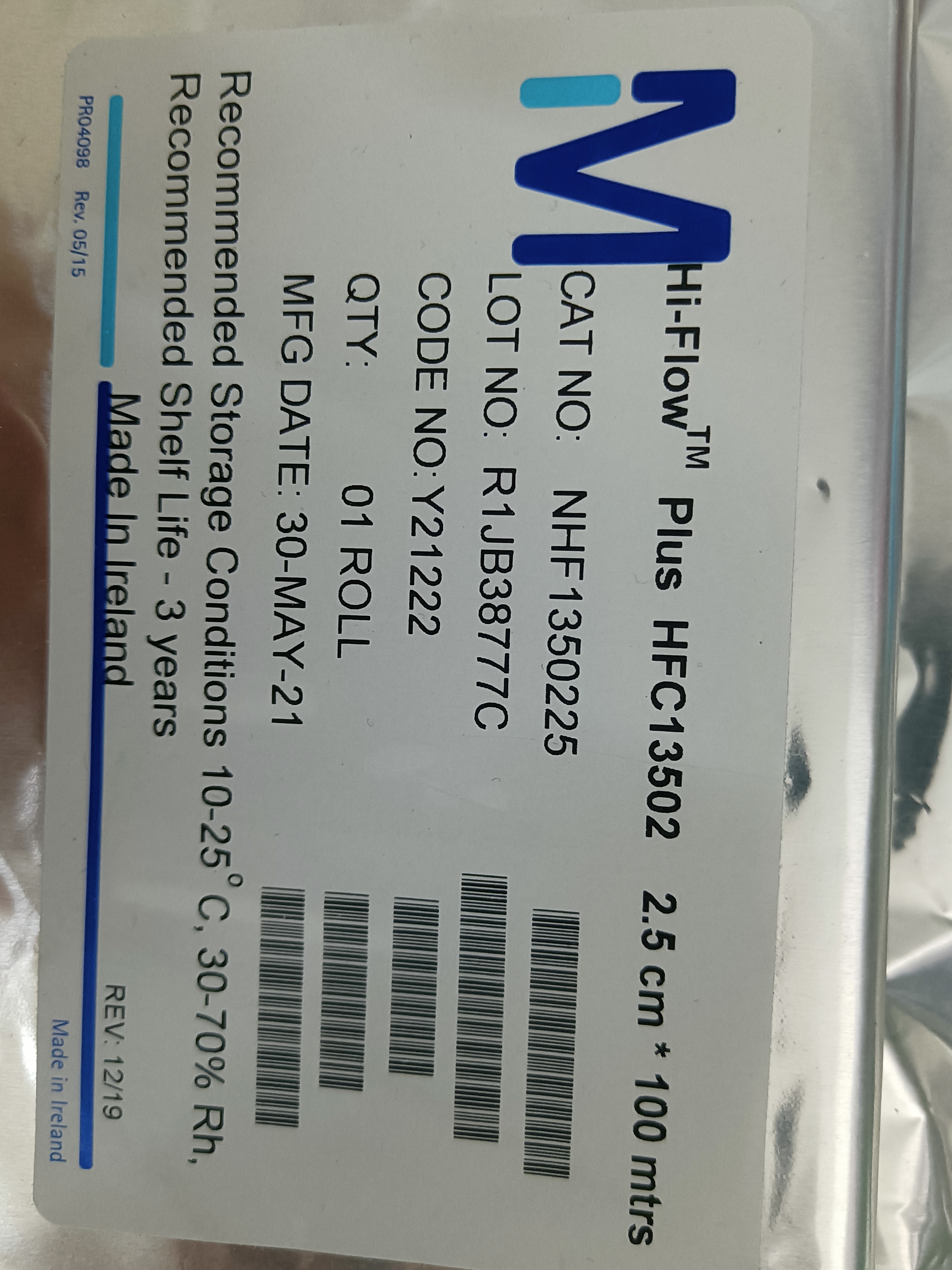 硝酸纖維濾膜NC膜 NHF1350225 Hi-Flow Plus HFC13502 大量現(xiàn)貨